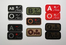 Blutgruppe Patch Klettverbindung NATO Erkennungsmarken Aufnäher Uniform Molle