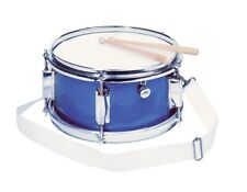 Spielmannszugtrommel SNARE DRUM Trommel BLAU Metall Paradetrommel Marschtrommel