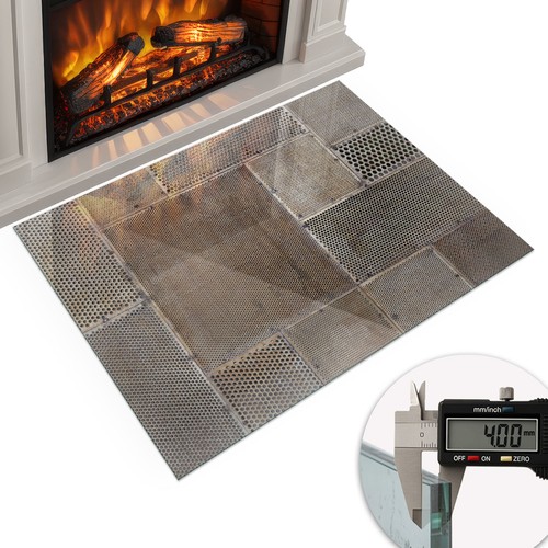 Kaminunterlage mit funken - kaminunterlage,