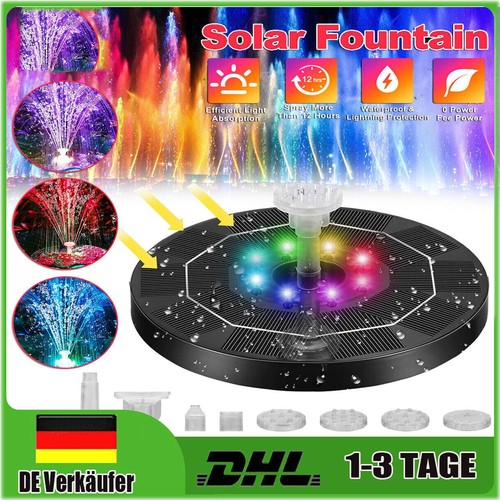 Led solar pumpe mit akku - akku, teich