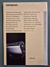 Original Gebrauchsanleitung für Siemens Toaster TT911P2 Porsche Design