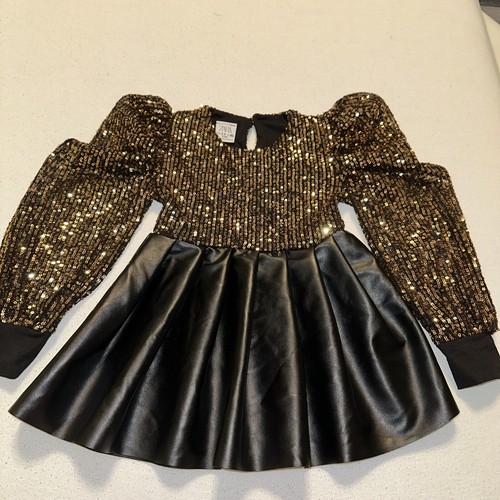 Baby festkleid leder pailetten - festkleid,