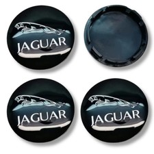 4x 56mm Für Jaguar Schwarz