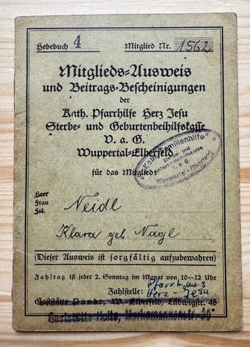 Historisches mitgliedsbuch - historisches,