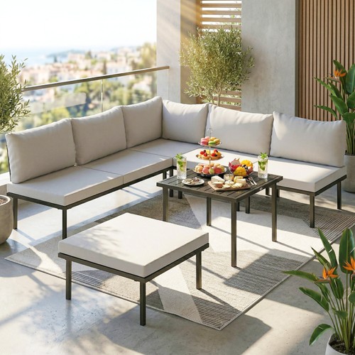 Lounge gartenmöbel set 6 - gartenmöbel,