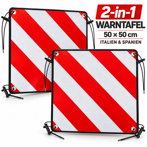 2in1 warntafel italien spanien - 2in1,