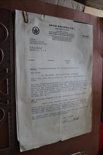 Ein altes produktblatt - ein,