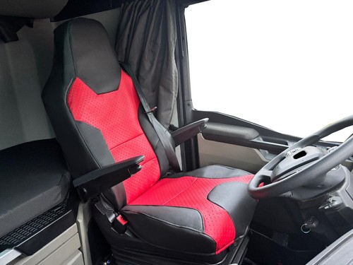 Lkw schwarz rote sitzbezüge - ,