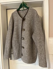 Bernauer Herren Trachtenjacke Janker beige braun reine Schurwolle Größe 56 NEU