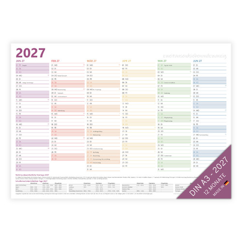 Puk jahresplaner 2027 din - 2027, a3