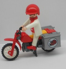 Biker mit Motorrad  Motorsport Motorradfahrer Figur Racing Zubehör Playmobil