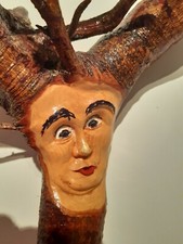 Wurzelsepp Wurzelmann Wurzelgesicht Waldschrat Waldgeist handgeschnitzt Wurzel