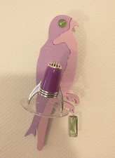 Wandlampe Wandleuchte Papagei Vögel Unikat Einzelstück pink rosa Glitzer ca.37cm