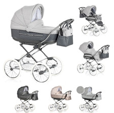 2in1 Klassischer Kinderwagen  ROAN Marita Prestige / gepumpte räder 14"  