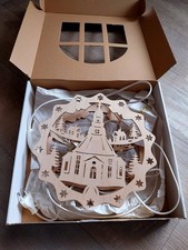 Holz Fensterbild Beleuchtung