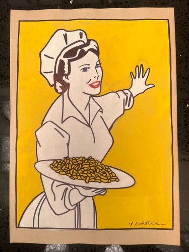 Roy lichtenstein - lichtenstein, (handarbeit)