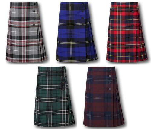 Damen mädchen plissee - mädchen, tartan