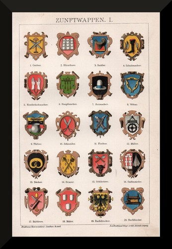 Zunftwappen historischer - zunftwappen, +historischer