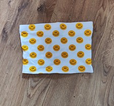 Süßes weißes Bandeau-Top Crop Top trägerlos mit gelben Smileys Forever21 38 / M