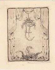 Exlibris Bookplate Radierung