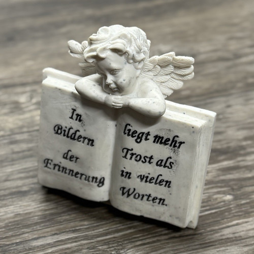 Engel dekofigur weiß mit - weiß,