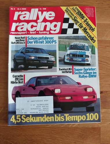 Rallye racing 1989 bmw m3 - racing, 09/1989