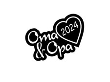 Plott Aufkleber Oma & Opa 2024 Sticker Familie Autoaufkleber Tuning Decal