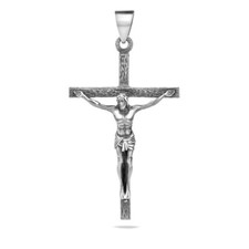 Große Kruzifix Kreuz Sterling