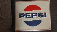 PEPSI Email Schild 1970er-1980 Jahre