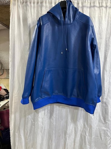 Hellblaue herren lederjacke - hellblaue,