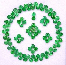 Natürlicher Smaragd Rund