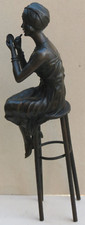 Bronze Figur Dame im Stil der