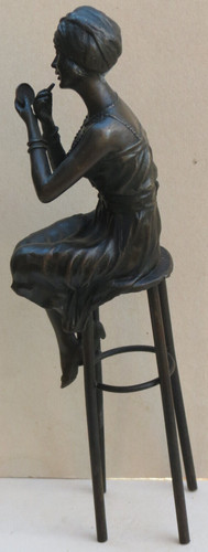 Bronze figur dame - figur, stil