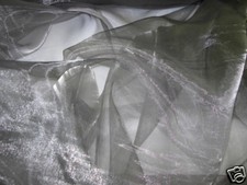 ORGANZA in SILBER GRAU