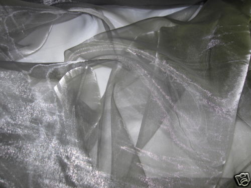 Organza silber grau - organza,