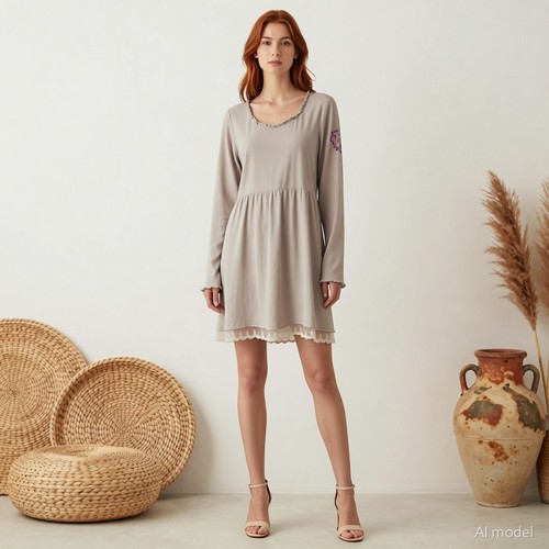 Chillnorway kleid malibu - kleid, beige