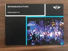 MINI Cooper S R50 R52 R53 Radio Boost CD Bedienungsanleitung 01 40 0 156 618