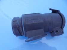 Adapter 7 polig 12V Anhängerkupplung Stecker AHK Kurzadapter m.Klappdeckel Retro