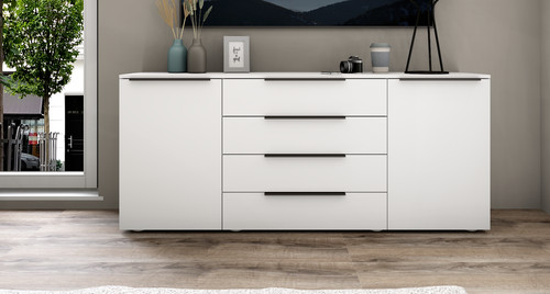 Sideboard 166 weiß - sideboard,