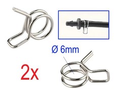 2 Stück Ø 6mm Schlauchklemme 6mm Schlauch Klemme 6mm