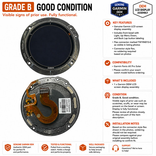 Garmin fenix pro solar lcd - garmin, 6x