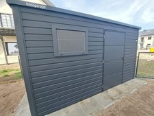 4x3 Garage Hobbyraum Gartenbox CONTAINER Lagerbox Blechgarage Gartenhaus Laube