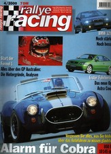 Zeitschrift Rallye Racing #4 2000 Cobra opel Astra Coupe Formel 1 BMW 328