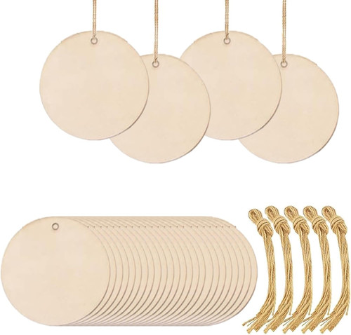 Runde holzscheiben set - runde,