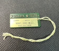 Original ROLEX SEA-DWELLER DEEPSEA Oyster Swimpruf Hangtag Pricetag 116660 Japan