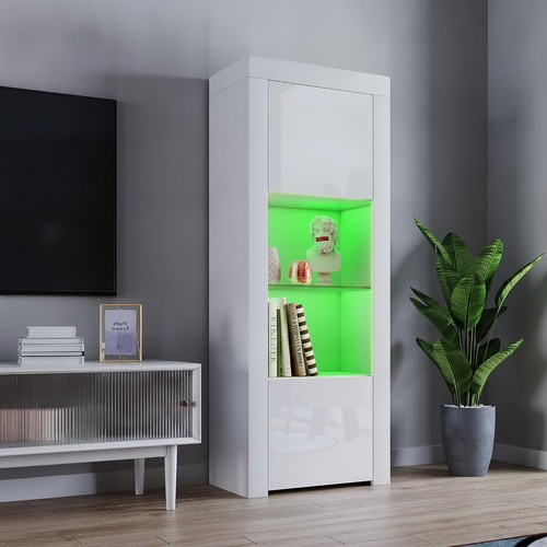 Ganzweiß led sideboard - ganzweiß,