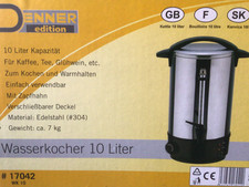 DEMA DENNER edition 10 L Wasserkocher - auch für Glühwein Tee Kaffee: NEU in OVP