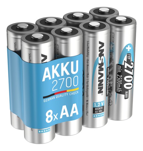 Ansmann nimh akku mignon - 8x,