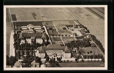 AK München-Nymphenburg, Krankenhaus vom Dritten Orden vom Flugzeug aus gesehen 