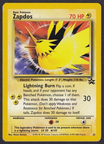Pokemon zapdos black star - zapdos,